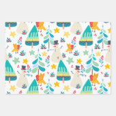 Farblicher Weihnachtsgeschmack Geschenkpapier Set (Vorderseite)