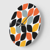Farbliches, einzigartiges, trendiges, urbanes Blat Große Wanduhr (Winkel)