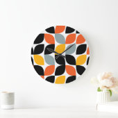 Farbliches, einzigartiges, trendiges, urbanes Blat Große Wanduhr (Zuhause)