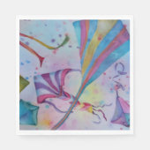 FARBLICHES FUN FLYY KITES PARTY SERVIETTE (Vorderseite)