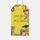 FARBLICHES GELBFLORALLBOHO GESCHENKANHÄNGER (Vorderseite)