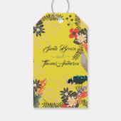 FARBLICHES GELBFLORALLBOHO GESCHENKANHÄNGER (Rückseite)