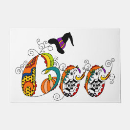 FARBLICHES HALLOWEEN-BOO-SPRICHWORT FUßMATTE