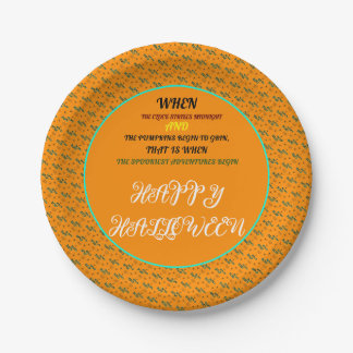 FARBLICHES HALLOWEEN-PARTY SPOOKY SEAMLESS PATTER PAPPTELLER