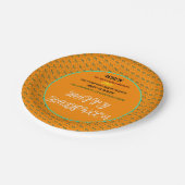 FARBLICHES HALLOWEEN-PARTY SPOOKY SEAMLESS PATTER PAPPTELLER (Schrägansicht)