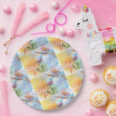 FARBLICHES HUMMISCHBIRDS-PARTY PAPPTELLER (Party)