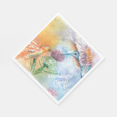 FARBLICHES HUMMISCHBIRDS-PARTY SERVIETTE (Ecke)