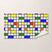 Farbliches Kreuzwort Badhandtuch Set (Handtuch)