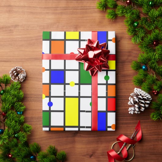 Farbliches Kreuzwort Geschenkpapier (Feiertagsgeschenk)