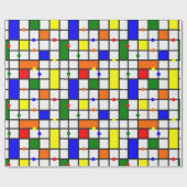 Farbliches Kreuzwort Geschenkpapier (Flach)