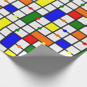 Farbliches Kreuzwort Geschenkpapier (Ecke)