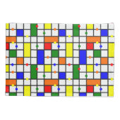 Farbliches Kreuzwort Kissenbezug (Rückseite)