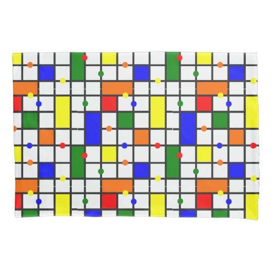 Farbliches Kreuzwort Kissenbezug (Vorderseite)