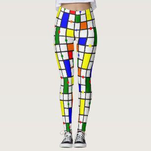 Farbliches Kreuzwort Leggings