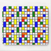 Farbliches Kreuzwort Mousepad (Vorne)