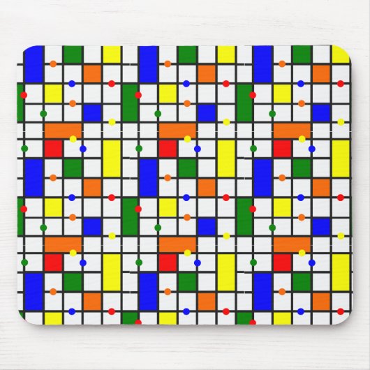 Farbliches Kreuzwort Mousepad (Vorne)