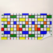 Farbliches Kreuzwort Strandtuch (Vorderseite)