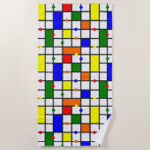 Farbliches Kreuzwort Strandtuch (Vorderseite)