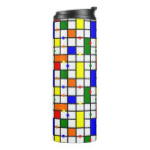 Farbliches Kreuzwort Thermosbecher (Nach links gedreht)