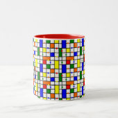 Farbliches Kreuzwort Zweifarbige Tasse (Mittel)