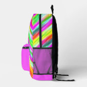 Farbliches Muster Bedruckter Rucksack (Rechts)