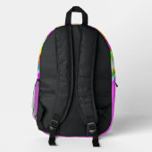 Farbliches Muster Bedruckter Rucksack (Rückseite)