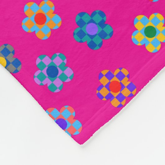 Farbliches Muster Fleecedecke (Ecke)