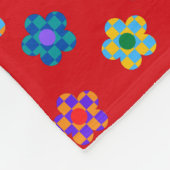 Farbliches Muster Fleecedecke (Ecke)