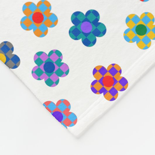 Farbliches Muster Fleecedecke (Ecke)