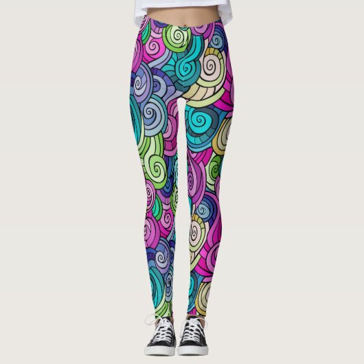 Farbliches Muster Leggings (Vorderseite)