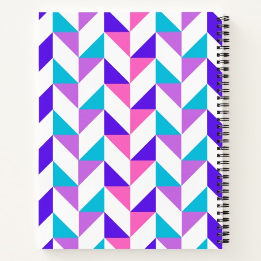 Farbliches Muster Notizblock (Rückseite)