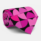 Farbliches Muster, Rosa, Rose, Blumenmuster Krawatte (Gerollt)