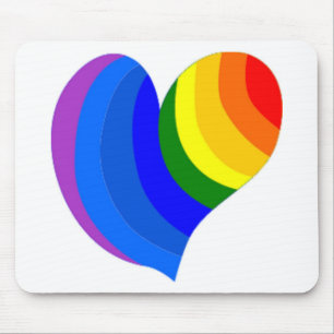 FARBLICHES RAINBOINHERZ MOUSEPAD