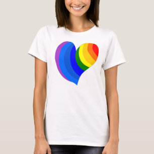 FARBLICHES RAINBOINHERZ T-Shirt