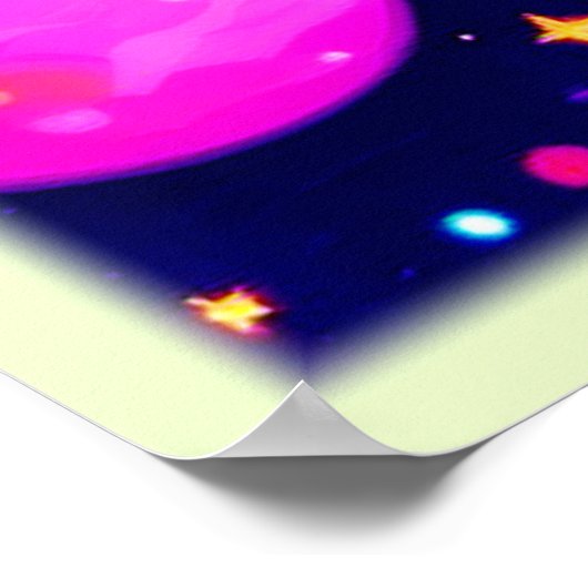 Farbliches Raummuster Poster (Ecke)