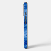 Farblichtmuster mit dunkelblauer Skalierung Case-Mate iPhone Hülle (Rückseite / Links)