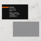 Farblinie - Orange Visitenkarte (Vorne/Hinten)