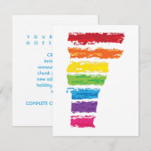 Farblinien Einladung (Vorne/Hinten)