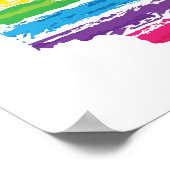 Farblinien in Unterstrich Poster (Ecke)