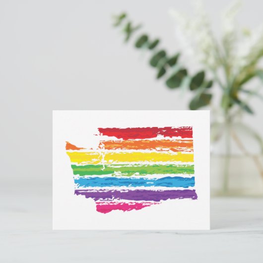 Farblinien in Unterstrich Postkarte (Stehend Vorderseite)