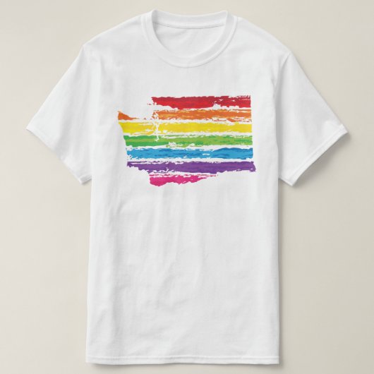 Farblinien in Unterstrich T-Shirt (Design vorne)