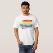 Farblinien in Unterstrich T-Shirt (Vorne ganz)