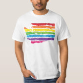 Farblinien in Unterstrich T-Shirt (Vorderseite)