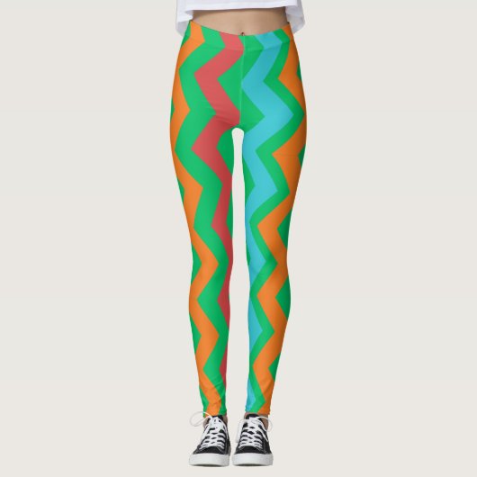 Farblinien Leggings (Vorderseite)