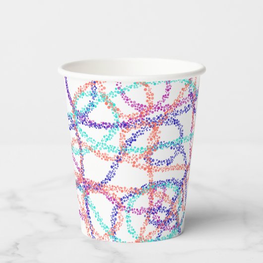 Farblinien Pappbecher (Rückseite)