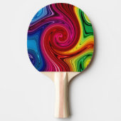 Farblinien Spectrum Swirl Ping Pong Paddel Tischtennis Schläger (Vorderseite)