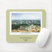 FarbLithograph 1852 - View of Washington Mousepad (Mit Mouse)
