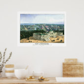 FarbLithograph 1852 - View of Washington Poster (Küche)