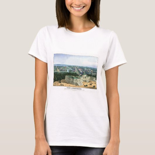 FarbLithograph 1852 - View of Washington T-Shirt (Vorderseite)
