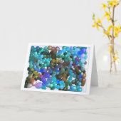 Farblobby Blue Variation Grußkarte Karte (Gelbe Blume)